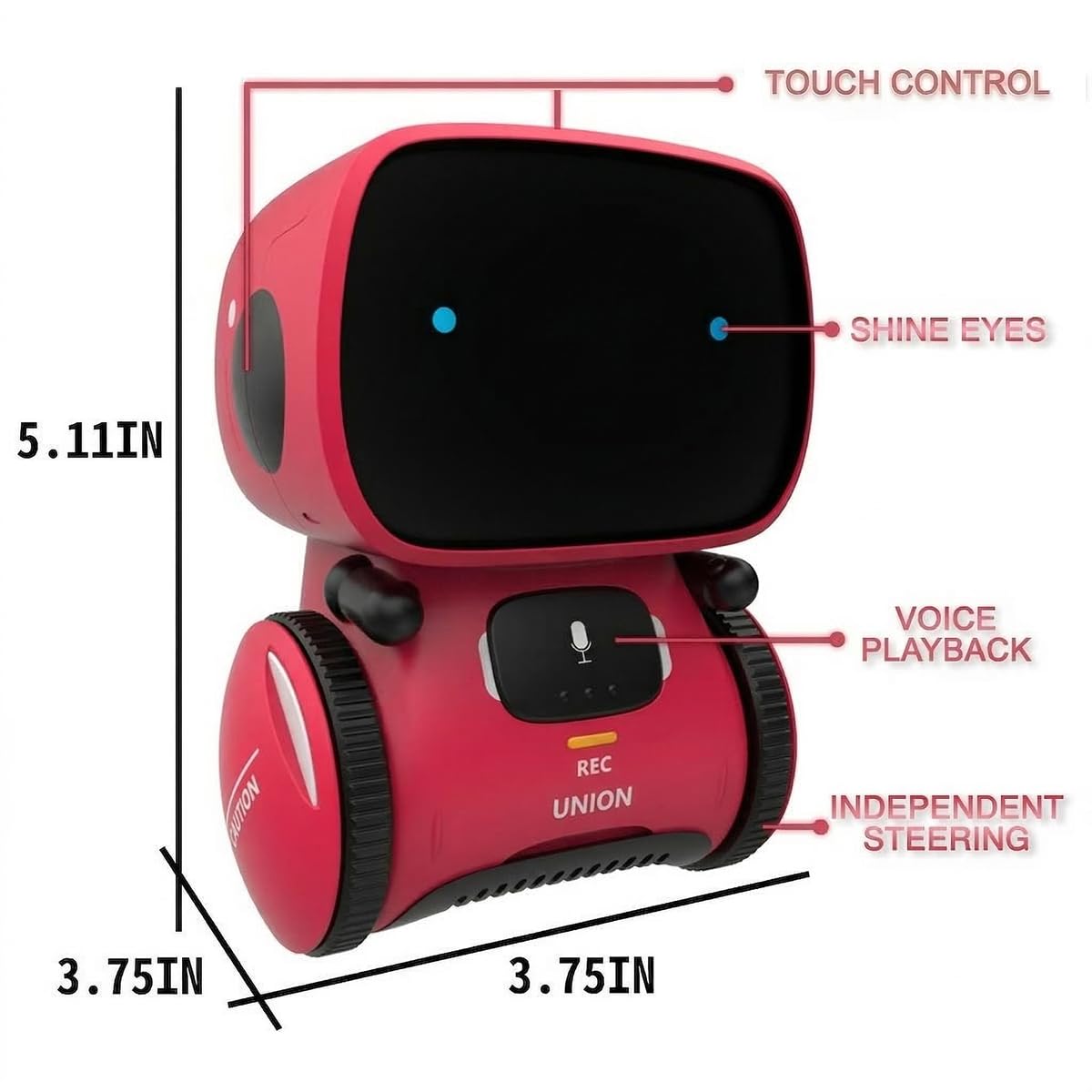 98K Robot Toys for Girls and Boys Rechargeable, Touch and Voice Control Robots Interactive Talking Smart Partner and Teacher with Singing, Dancing, STEM Toy Gifts for Kids Age 3 and Up
