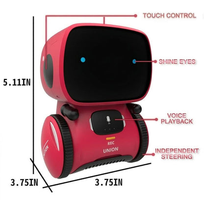 98K Robot Toys for Girls and Boys Rechargeable, Touch and Voice Control Robots Interactive Talking Smart Partner and Teacher with Singing, Dancing, STEM Toy Gifts for Kids Age 3 and Up