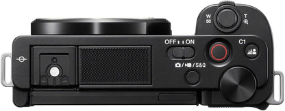 Sony Alpha ZV-E10 - APS-C Interchangeable Lens Mirrorless Vlog Camera Kit - Black