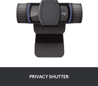 Logitech C920S HD Pro Webcam with Privacy Shutter - Widescreen Video Calling and Recording, 1080p Streaming Camera, Desktop or Laptop Webcam
