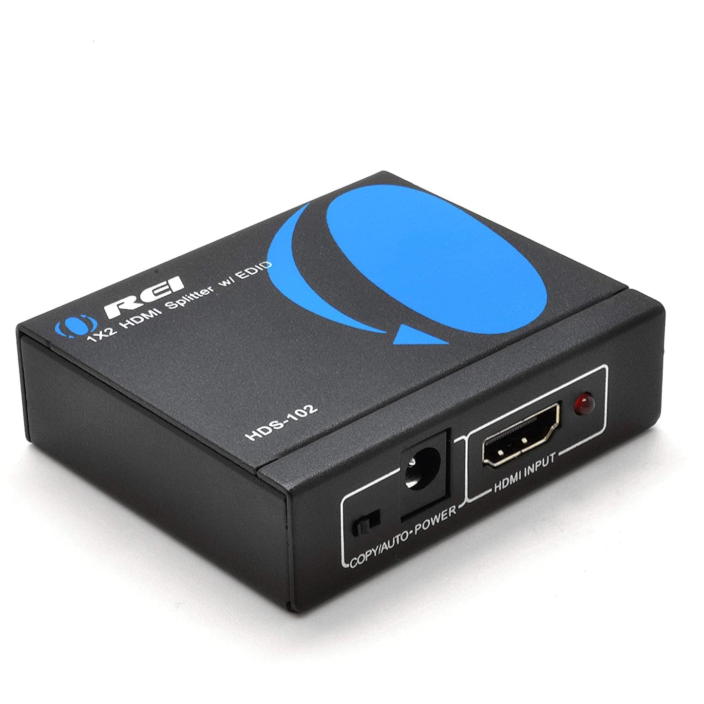 OREI HDMI Splitter 1 in 2 out - Ultra HD 4K @ 30Hz, HDCP, 3D & Full HD 1080P Support for Xbox, PS4, Blu-ray, HDTV - Adapter Included