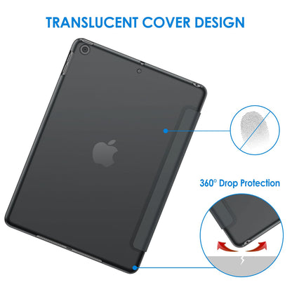 JETech Case for iPad (9.7-Inch, 2018/2017 Model, 6th/5th Generation), Smart Cover Auto Wake/Sleep (Black)