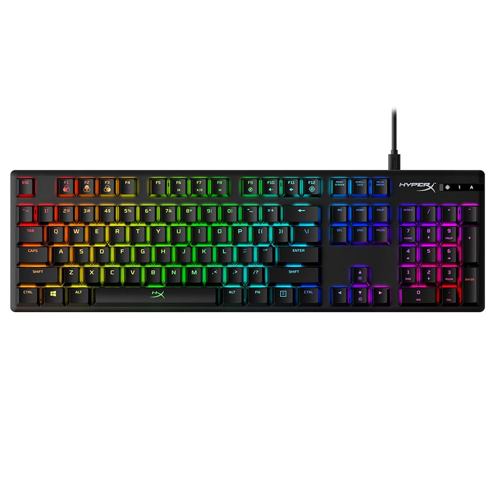 HyperX Alloy Origins 65 - Mechanical Gaming Keyboard – Compact 65% Form Factor - Linear Red Switch - Double Shot PBT Keycaps - RGB LED Backlit - NGENUITY Software Compatible,Black