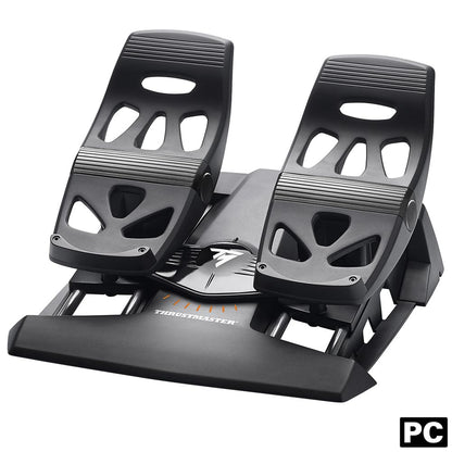 Thrustmaster TFRP Flight Rudder Pedals – Realistic Flight Simulator Controls with Sliding Rail System for Smooth Precision - Compatible with PS5, Xbox Series X|S & PC