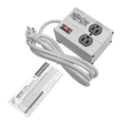 Tripp Lite ISOBAR6ULTRA Isobar 6 Outlet Heavy Duty Power Strip Surge Protector, 3330 Joules, 6ft Cord, Flat Plug, Metal Power Strip, Industrial Garage Work Shop Bench, Under Desk and Wall Mountable