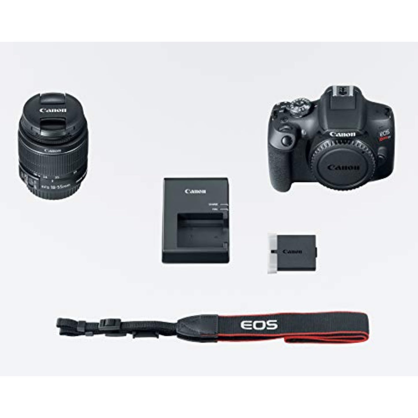 Canon EOS Rebel T7 DSLR Camera EF-S 18-55mm f/3.5-5.6 is II Lens Kit, 24.1 Megapixel CMOS (APS-C) Sensor, Full HD Videos, Built-in Wi-Fi, Beginner Photographers, Digital Camera, Black