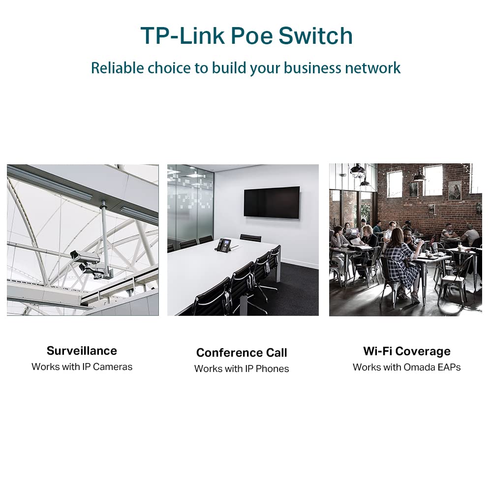 TP-Link Omada SG2428P | Jetstream 24 Port Gigabit Smart Managed PoE Switch | 24 PoE+ Ports @250W, 4 SFP Slots | Omada SDN Integrated | PoE Recovery | IPv6 | Static Routing