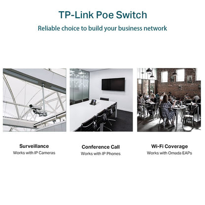 TP-Link Omada SG2428P | Jetstream 24 Port Gigabit Smart Managed PoE Switch | 24 PoE+ Ports @250W, 4 SFP Slots | Omada SDN Integrated | PoE Recovery | IPv6 | Static Routing
