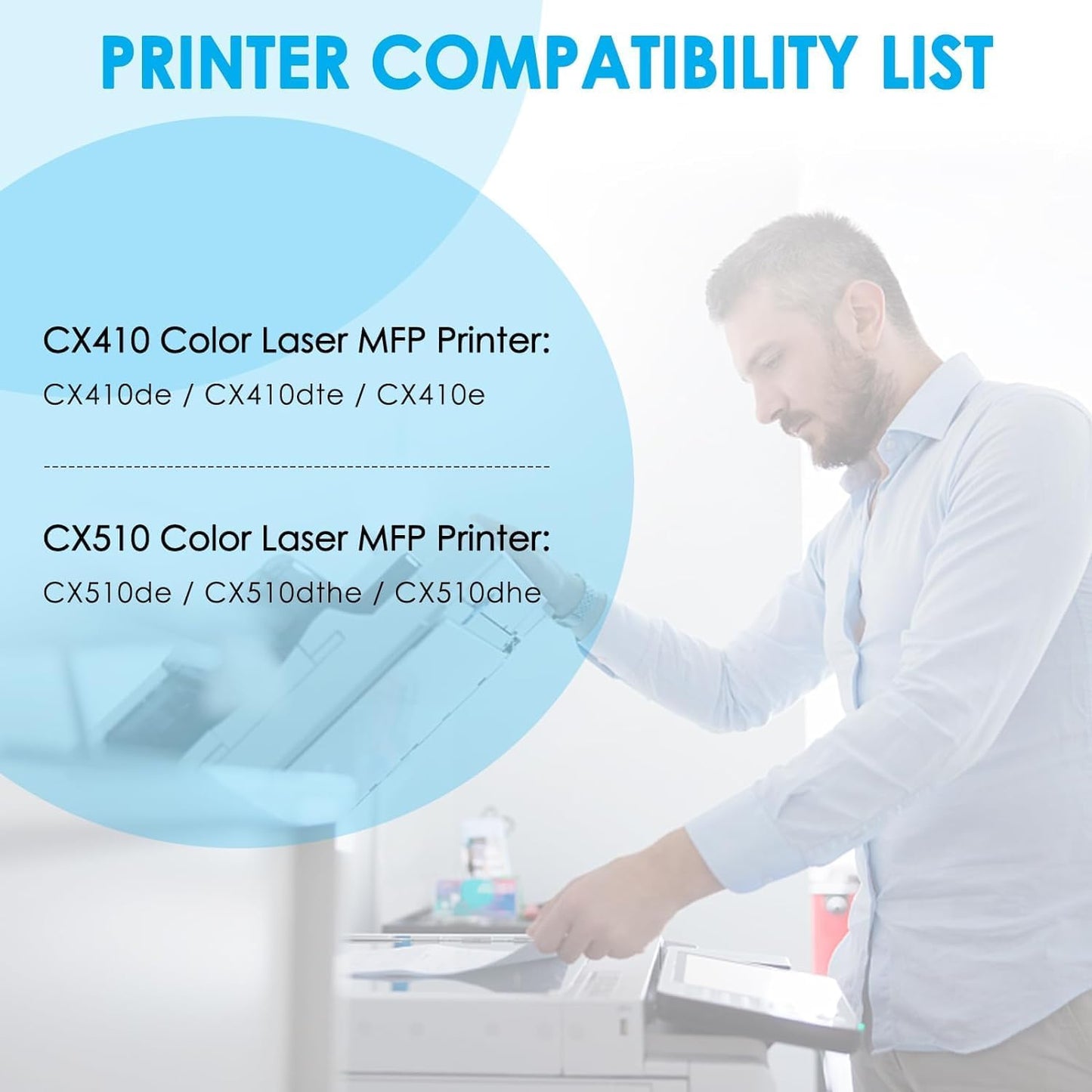 LeciRoba 80C1HK0 Black Remanufactured Toner Cartridge for Lexmark 801H 80C1HK0 for Lexmark CX410 CX410de CX410dte CX410e CX510 CX510dthe CX510dhe CX510de Printer (Up to 4K Pages, 2-Black)