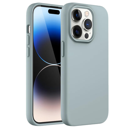 JETech Silicone Case for iPhone 14 6.1-Inch, Silky-Soft Touch Full-Body Protective Phone Case, Shockproof Cover with Microfiber Lining (Black)
