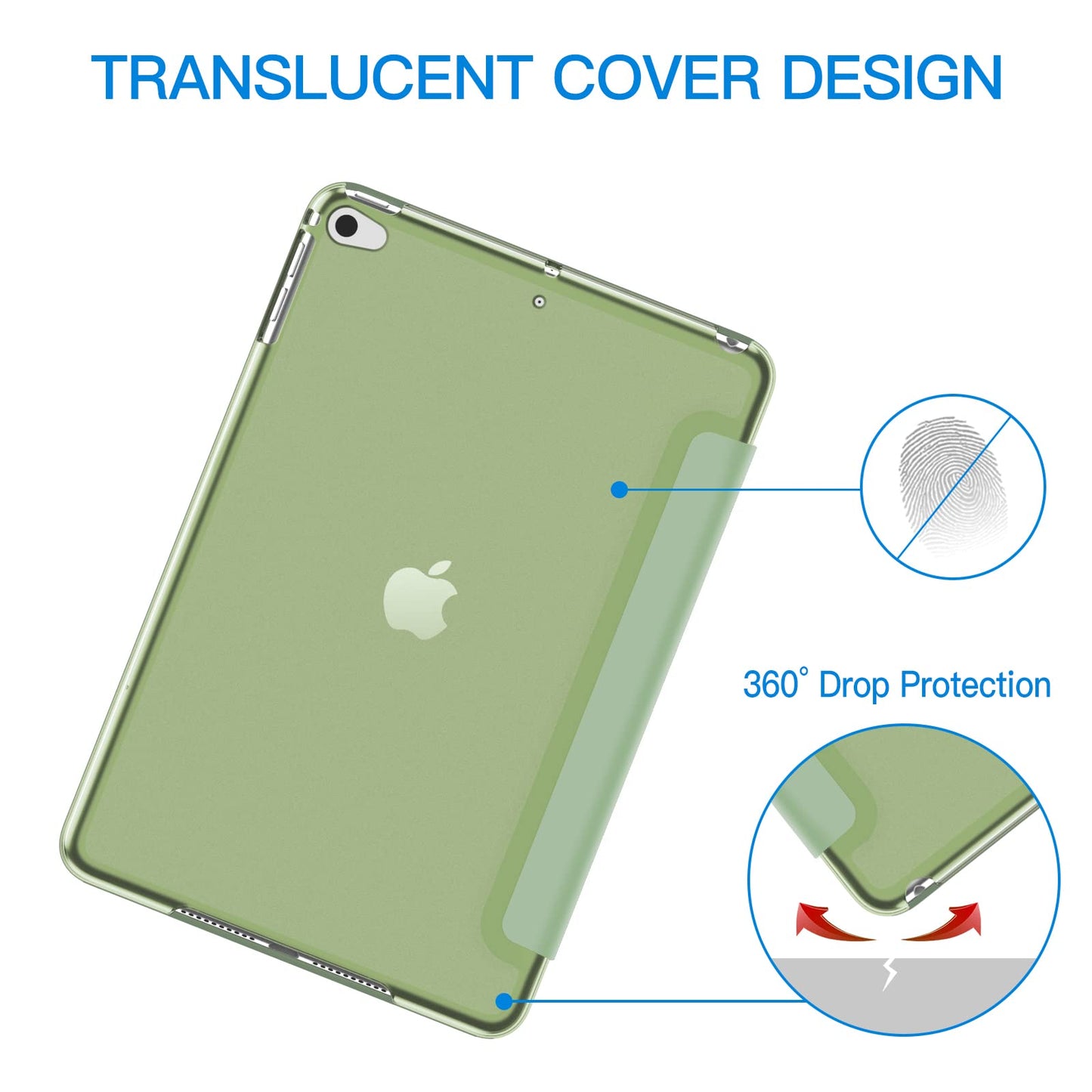 JETech Case for iPad mini 5 (2019 Model 5th Generation), Smart Cover with Auto Sleep/Wake (Black)