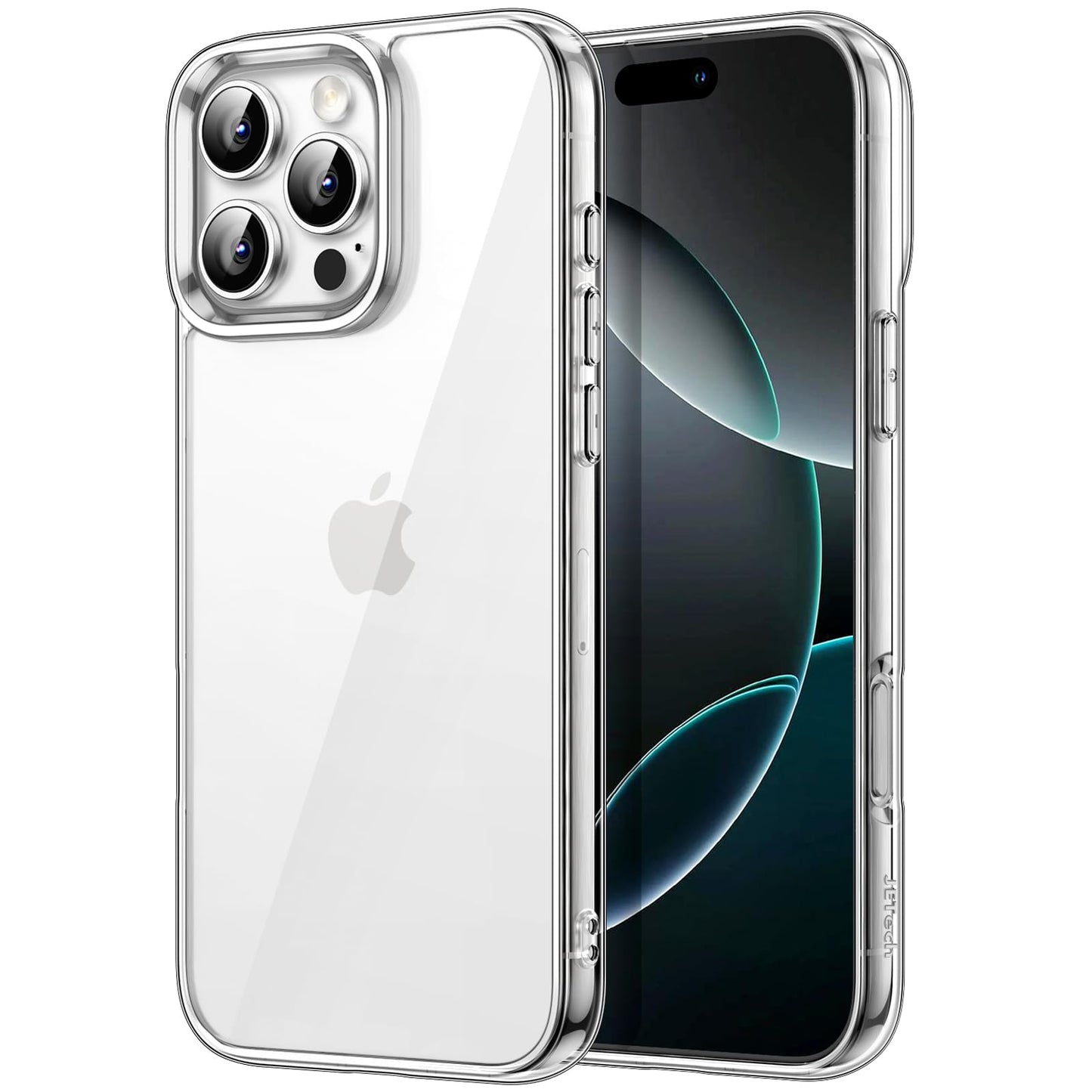 JETech Case for iPhone 16 6.1-Inch, Non-Yellowing Shockproof Phone Bumper Cover, Anti-Scratch Clear Back (Clear)