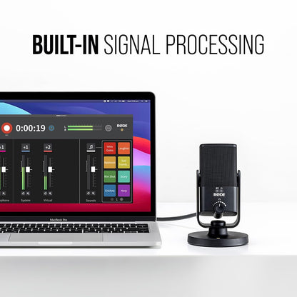 RØDE NT-USB Mini Versatile Studio-quality Condenser USB Microphone with Free Software for Podcasting, Streaming, Gaming, Music Production, Vocal and Instrument Recording,Black