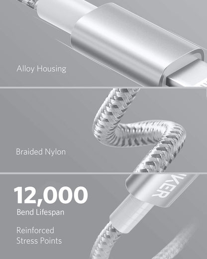 Anker New Nylon USB C to Lightning Cable, Apple MFi Certified for iPhone 14 Series, and More (6FT, Black)