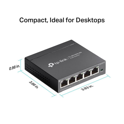 TP-Link TL-SG108S-M2 | 8-Port Multi-Gigabit 2.5G Ethernet Switch | Unmanaged Network Switch | Ethernet Splitter | Plug & Play | Desktop/Wall Mount | Silent Operation