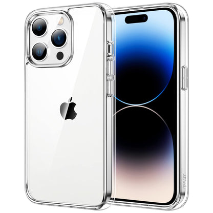 JETech Case for iPhone 14 6.1-Inch, Non-Yellowing Shockproof Phone Bumper Cover, Anti-Scratch Clear Back (Clear)