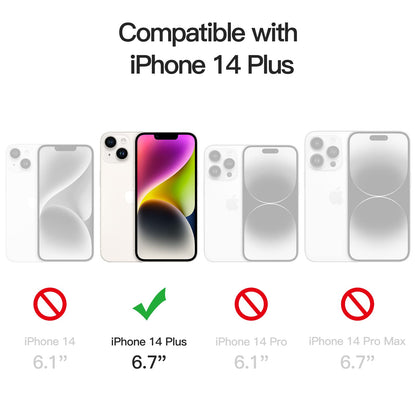JETech Case for iPhone 14 6.1-Inch, Non-Yellowing Shockproof Phone Bumper Cover, Anti-Scratch Clear Back (Clear)