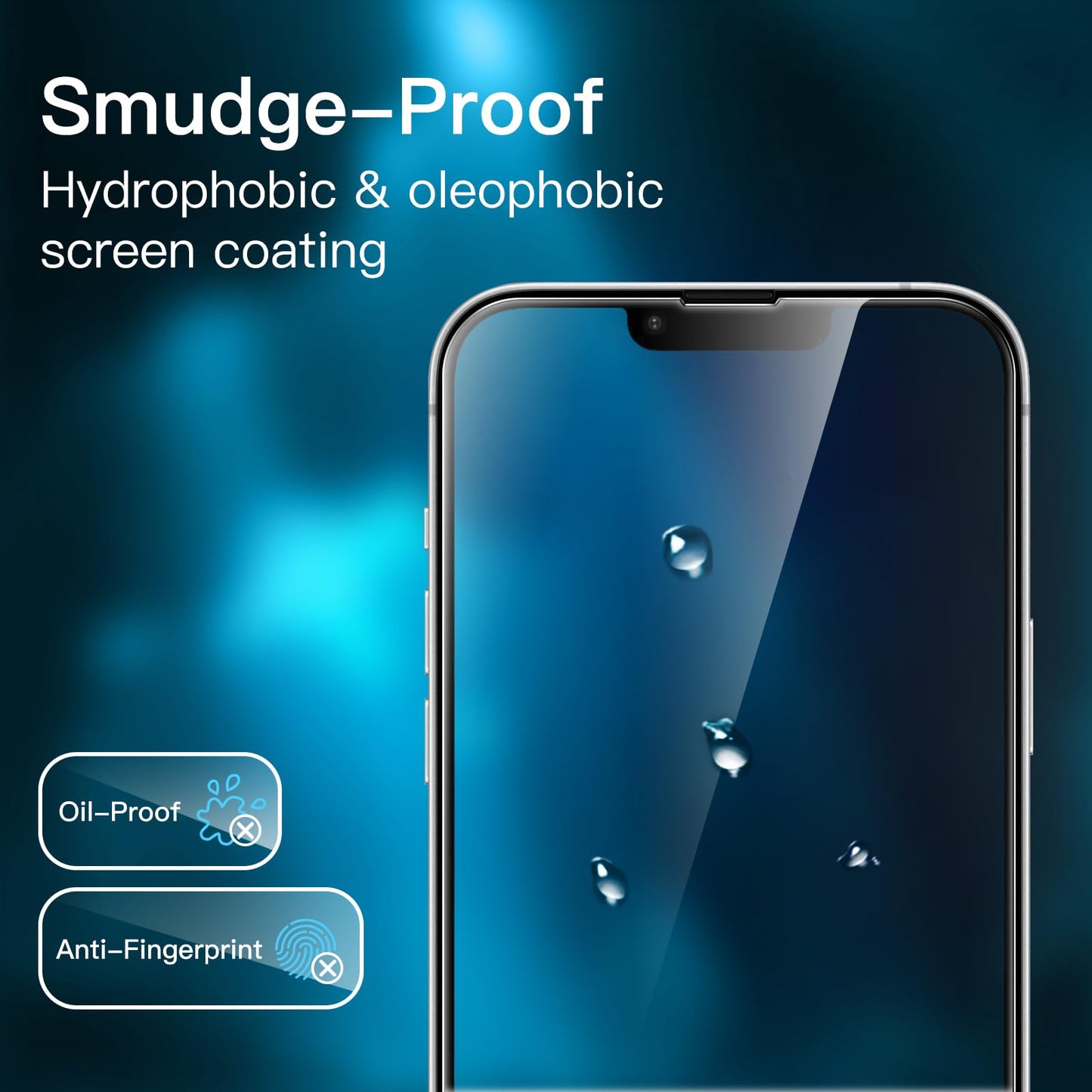 JETech Full Coverage Screen Protector for iPhone 17e (2026) / iPhone 16e, 9H Tempered Glass Film, Case-Friendly, HD Clear, 6.1-Inch Display, 3-Pack