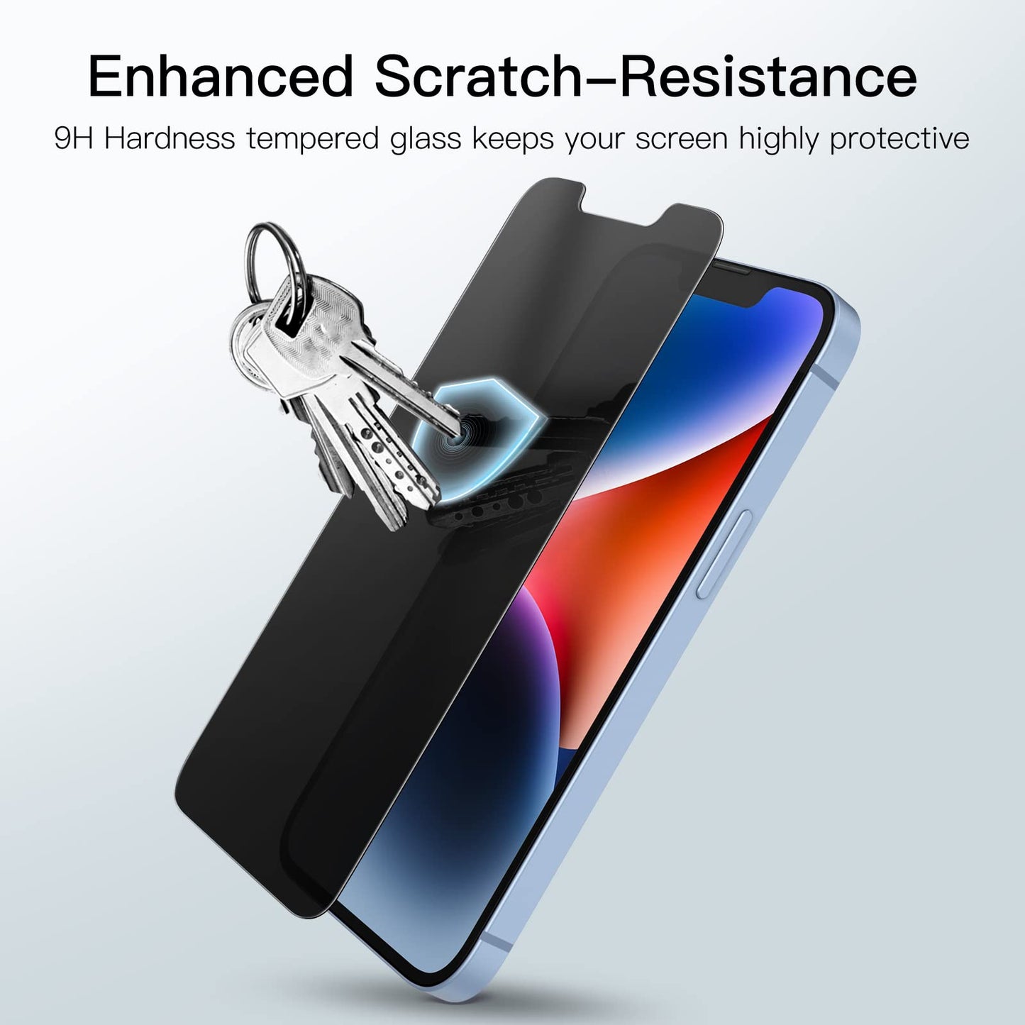 JETech Privacy Screen Protector for iPhone 14 Plus 6.7-Inch, Anti Spy Tempered Glass Film, 2-Pack