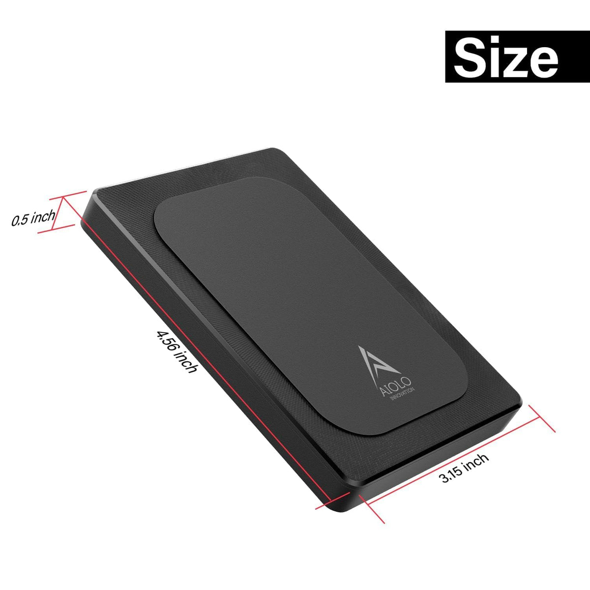 Aiolo Innovation 500GB External Hard Drive Ultra Slim Portable HDD-USB 3.0 for PC, Mac, Laptop, PS4, Xbox one,Xbox 360 HD-A4