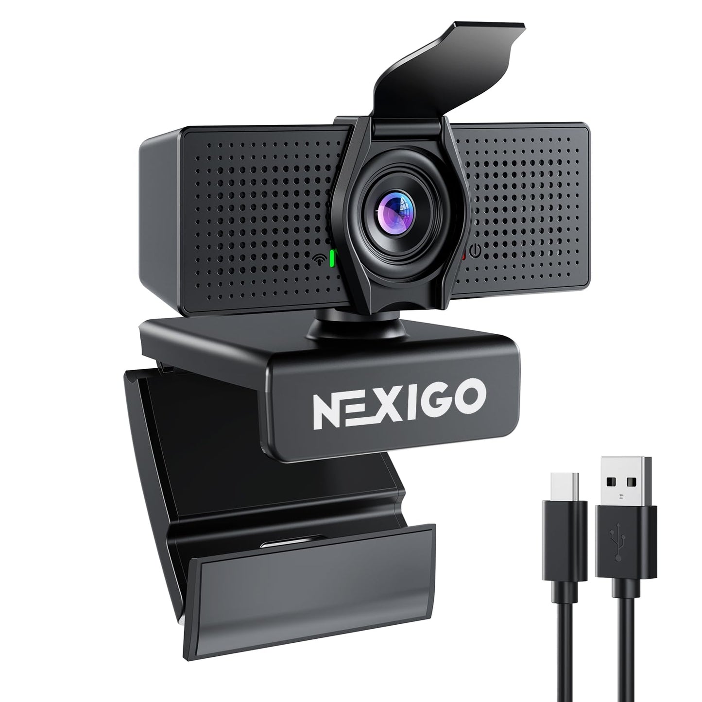 NexiGo N60 1080P Webcam with Microphone, Software Control & Privacy Cover, USB HD Computer Web Camera, Plug and Play, for Zoom/Skype/Teams, Conferencing and Video Calling