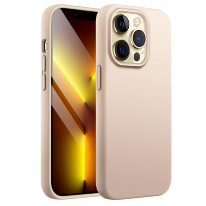 JETech Silicone Case for iPhone 13 6.1-Inch, Silky-Soft Touch Full-Body Protective Phone Case, Shockproof Cover with Microfiber Lining (Black)