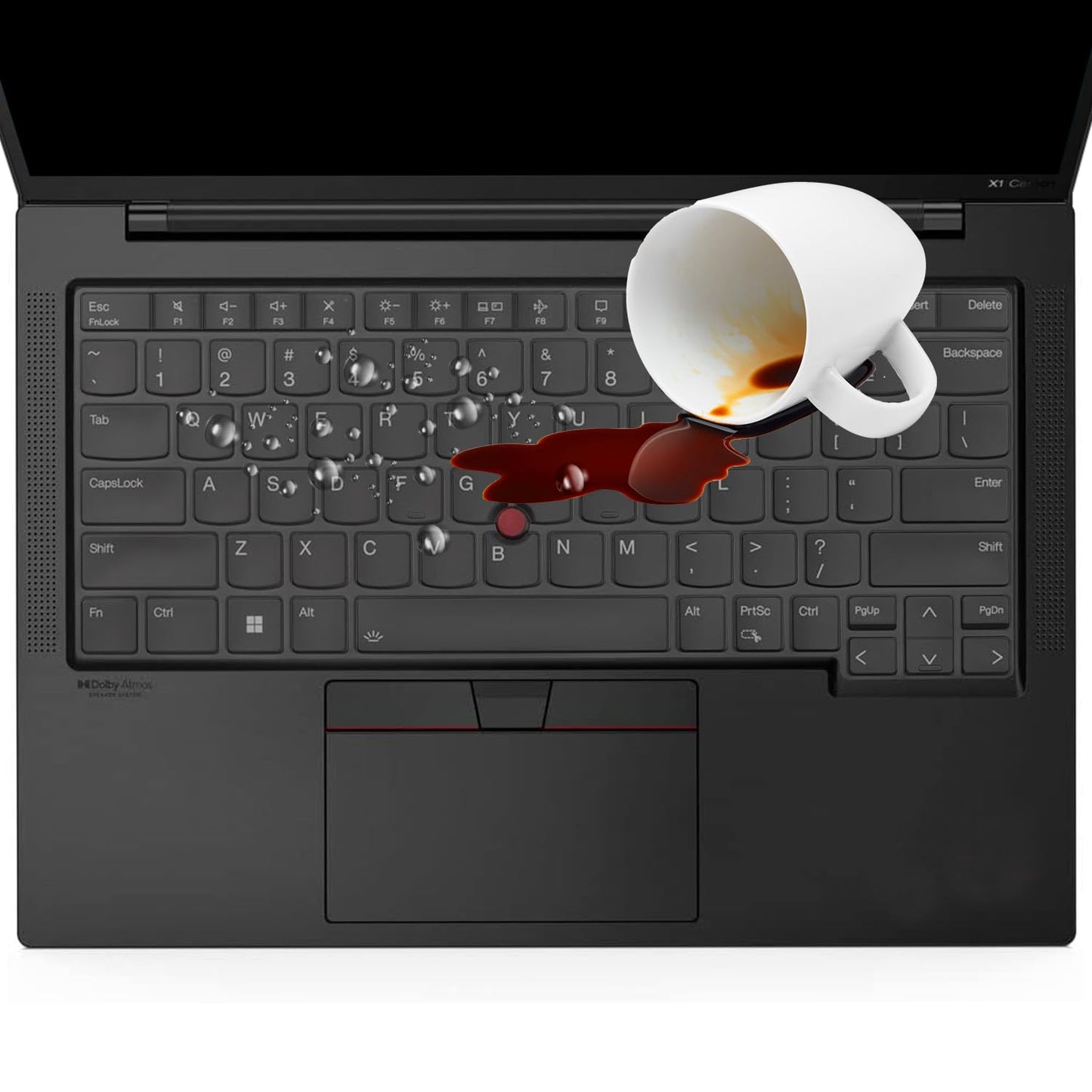 Keyboard Cover for Lenovo Thinkpad x1 Carbon Gen 11/10 14", ThinkPad T14 T14s L14 P14s Gen 4/Gen 3, ThinkPad X1 Yoga Gen 8/7, ThinkPad E14 Gen 6/5 (Not Fit T14 L14 P14s Gen 6/5/2/1, E14 Gen 7/4/3)