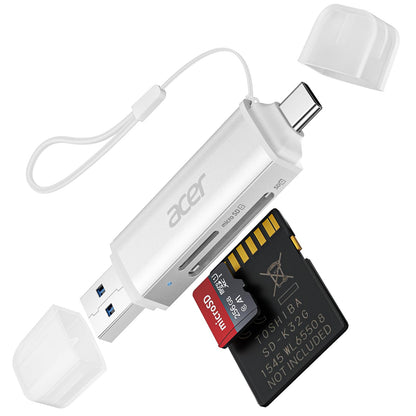 acer SD Card Reader USB C, Dual Slots USB Type C to Micro SD Card Adapter