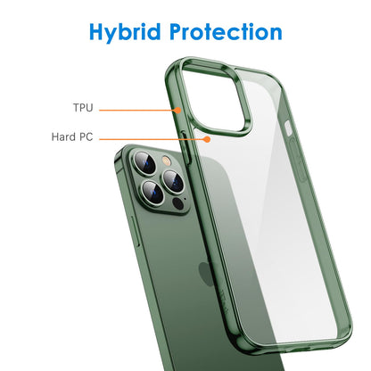 JETech Case for iPhone 13 Pro Max 6.7-Inch, Non-Yellowing Shockproof Phone Bumper Cover, Anti-Scratch Clear Back (Clear)