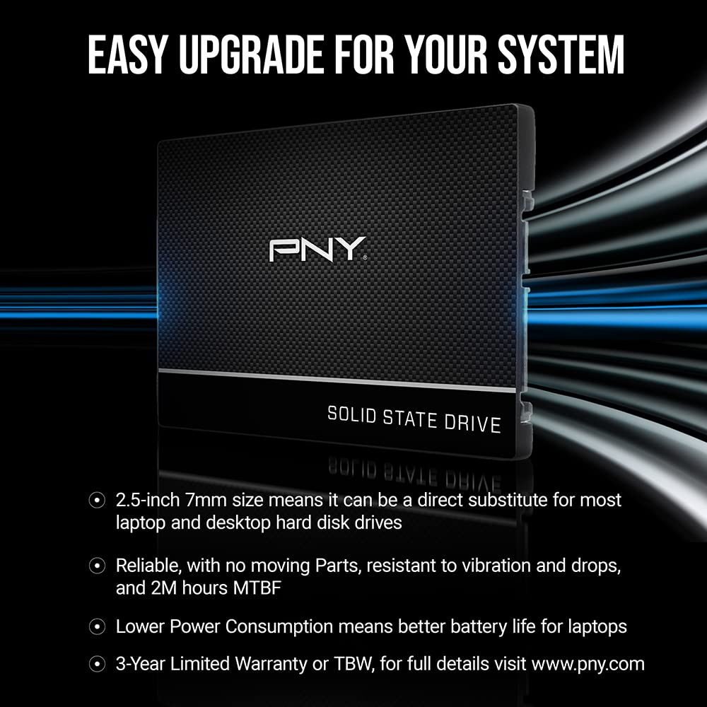 PNY CS900 250GB 2.5" SATA III Internal SSD