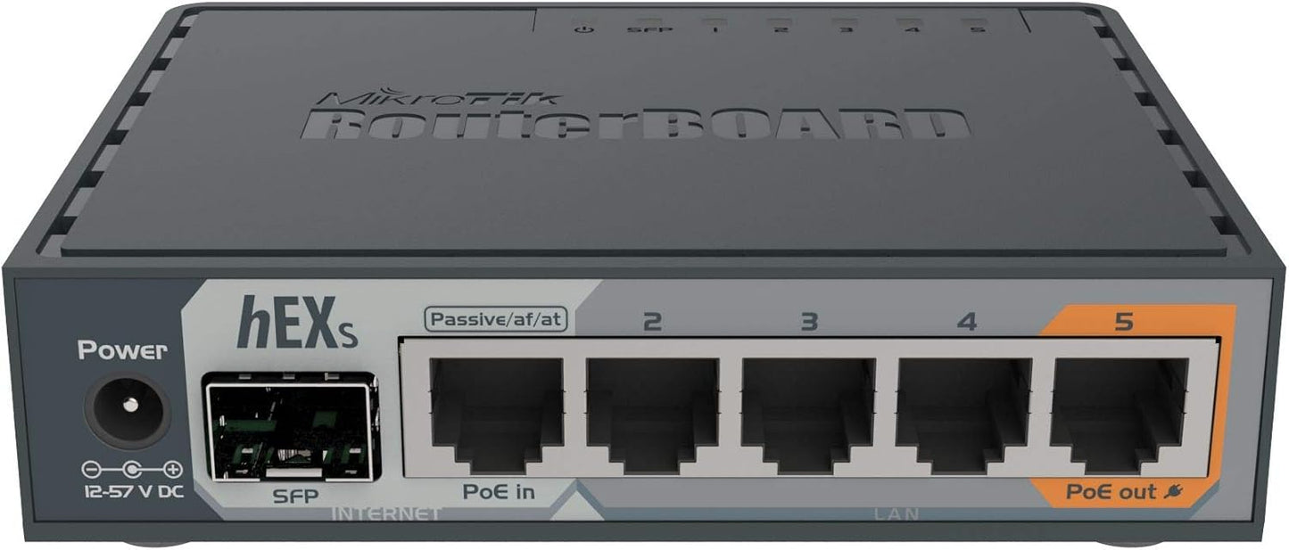 MikroTik hEX S Gigabit Ethernet Router with SFP Port (RB760iGS)