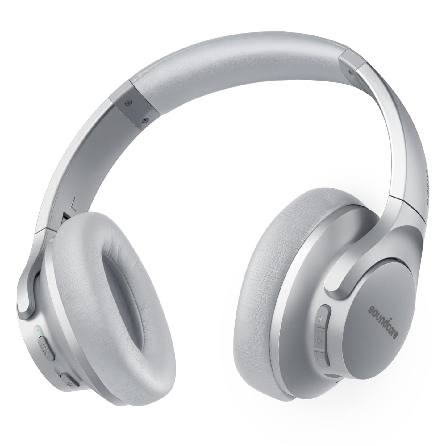 Soundcore Anker Life Q20 Hybrid Active Noise Cancelling Headphones, Wireless Over Ear Bluetooth Headphones, 70H Playtime, Hi-Res Audio, Deep Bass, Memory Foam Ear Cups, Travel, Office