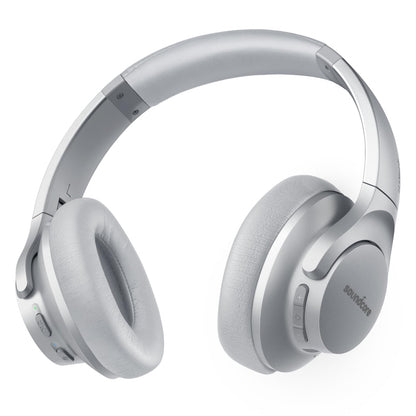 Soundcore Anker Life Q20 Hybrid Active Noise Cancelling Headphones, Wireless Over Ear Bluetooth Headphones, 70H Playtime, Hi-Res Audio, Deep Bass, Memory Foam Ear Cups, Travel, Office