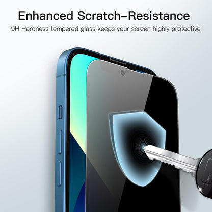 JETech Privacy Full Coverage Screen Protector for iPhone 14 Pro Max 6.7-Inch, Anti-Spy Tempered Glass Film, Edge to Edge Protection Case-Friendly, 2-Pack