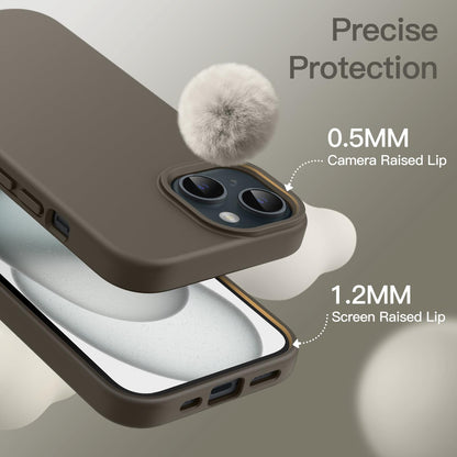 JETech Silicone Case for iPhone 15 Pro Max 6.7-Inch, Silky-Soft Touch Full-Body Protective Phone Case, Shockproof Cover (Black)
