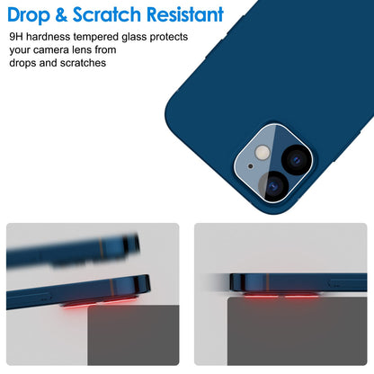JETech Camera Lens Protector for iPhone 12 Pro Max 6.7-Inch, 9H Tempered Glass, HD Clear, Anti-Scratch, Case Friendly, Does Not Affect Night Shots, 3-Pack