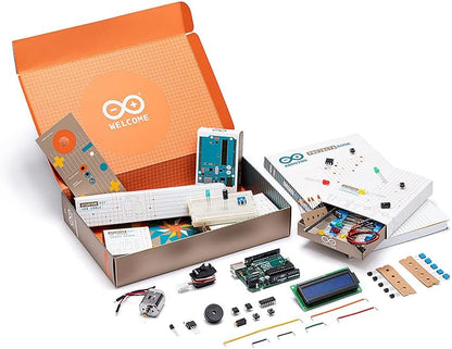 Official Arduino Starter Kit [K000007] - 12 DIY Projects with Electronic Components & English Projects Book - Original Kit from Italy