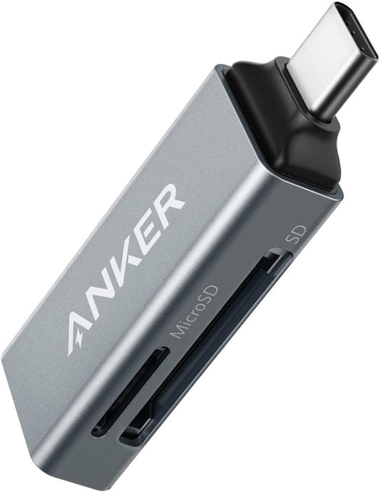 Anker SD Card Reader USB C, Dual Slots USB Type C to Micro SD Card Adapter