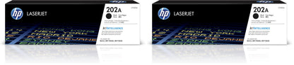 HP 202A Black Toner Cartridge Printers | Works with Color LaserJet Pro M254; Color LaserJet Pro MFP M281 Series | CF500A (Pack of 2)