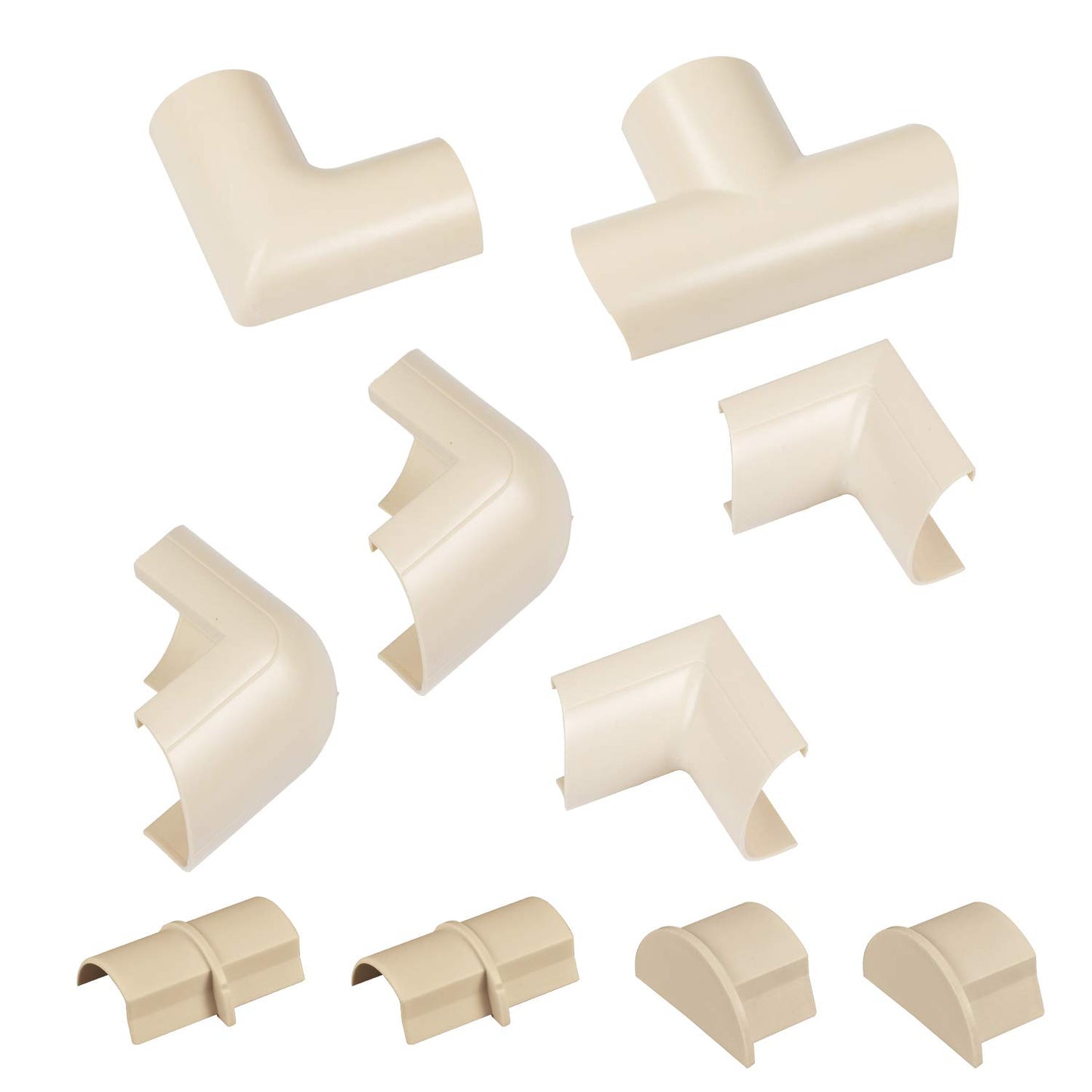 D-Line Cable Raceway On-Wall Cord Cover | 1D3015W | Surface Mount Electrical Channel to Hide and Conceal Cords, Cables, and Wires | White, Paintable