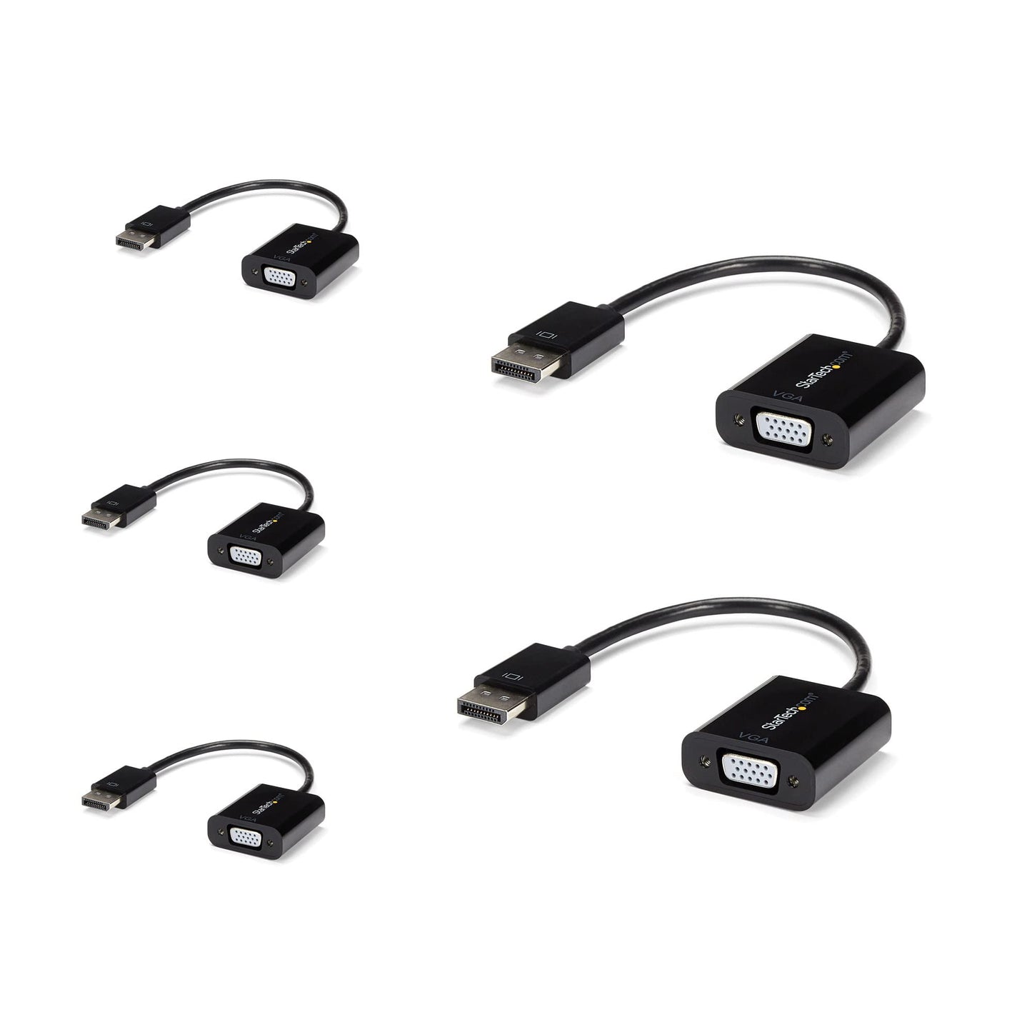 StarTech.com DisplayPort to VGA Adapter - Active DP to VGA Converter - 1080p Video - DP/DP++ Source to VGA Monitor Cable Adapter - DP to VGA Adapter Dongle Digital to Analog - DP 1.2 to VGA (DP2VGA3)