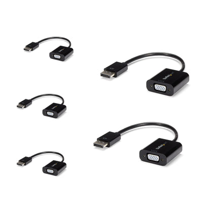 StarTech.com DisplayPort to VGA Adapter - Active DP to VGA Converter - 1080p Video - DP/DP++ Source to VGA Monitor Cable Adapter - DP to VGA Adapter Dongle Digital to Analog - DP 1.2 to VGA (DP2VGA3)