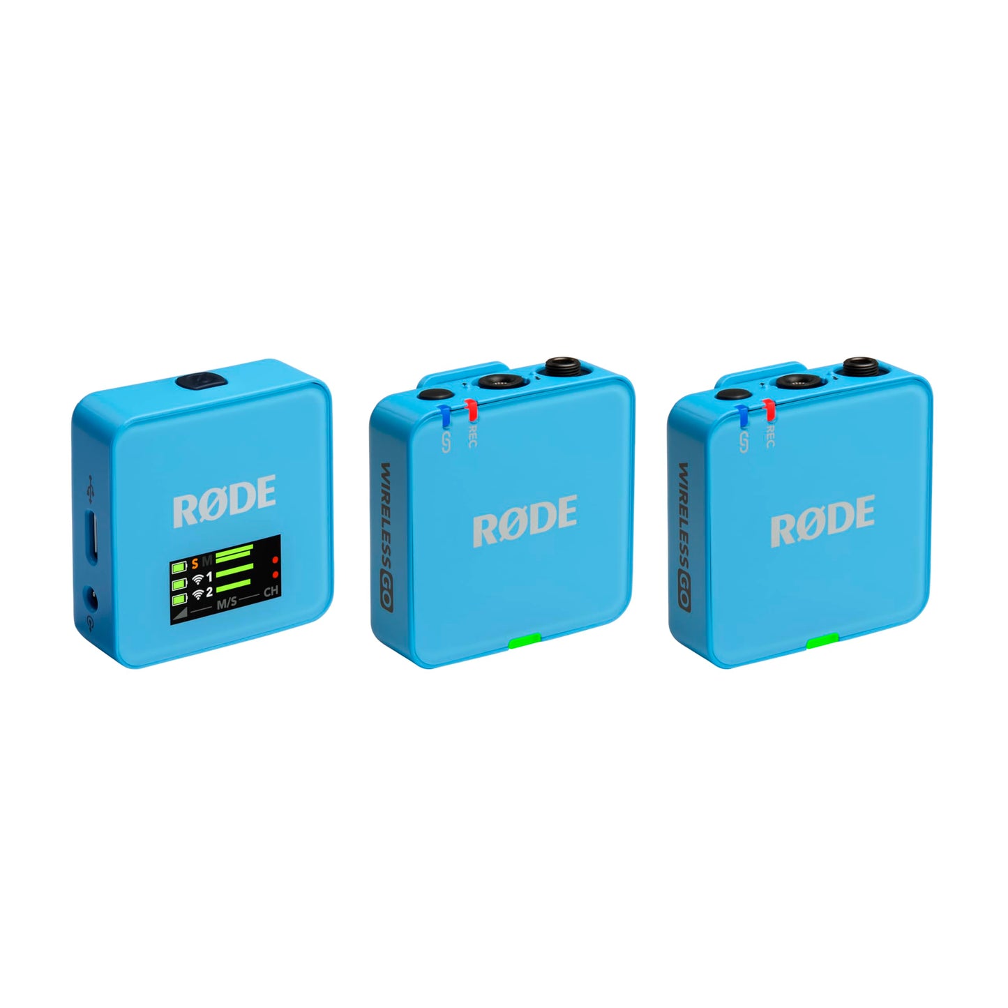 RØDE Wireless GO II Ultra-compact Dual-channel Wireless Microphone System with Built-in Microphones, On-board Recording and 200m Range for Filmmaking, Interviews and Content Creation