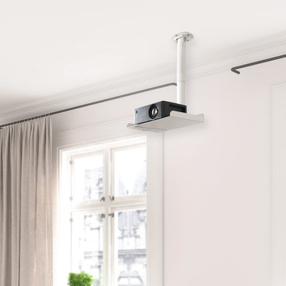 VIVO Universal Extending Ceiling Projector Mount, Height Adjustable Projection, White, MOUNT-VP02W
