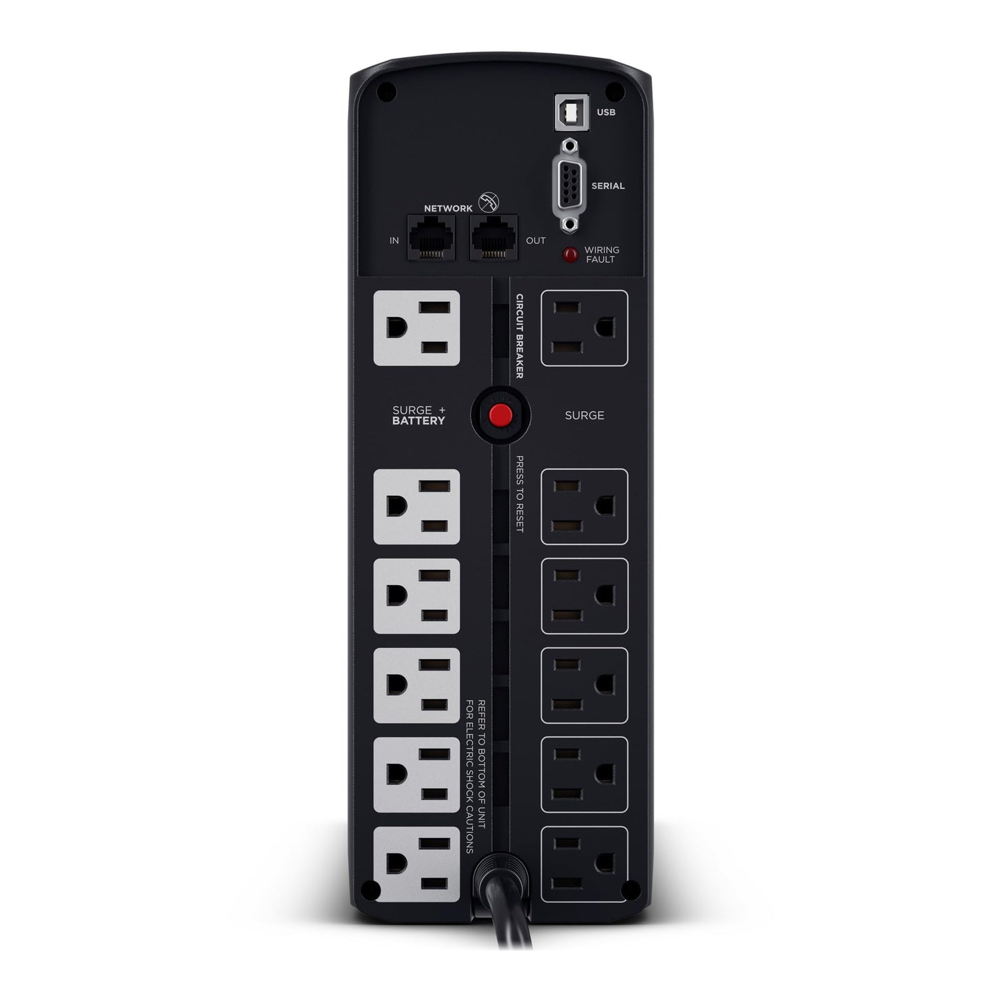 CyberPower CP1500PFCLCD PFC Sinewave UPS Battery Backup and Surge Protector, 1500VA/1000W, 12 Outlets, AVR, Mini Tower, UL Certified