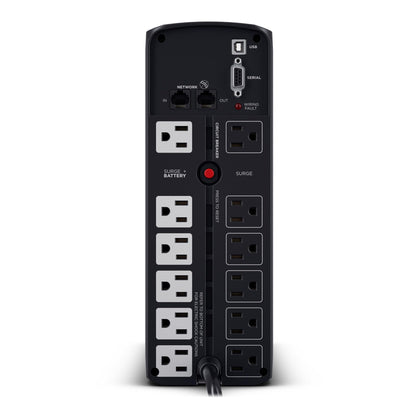 CyberPower CP1500PFCLCD PFC Sinewave UPS Battery Backup and Surge Protector, 1500VA/1000W, 12 Outlets, AVR, Mini Tower, UL Certified