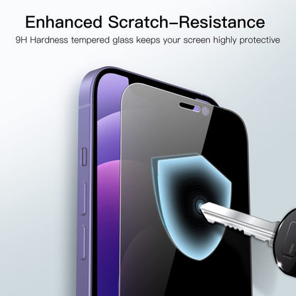 JETech Privacy Full Coverage Screen Protector for iPhone 14 Pro Max 6.7-Inch, Anti-Spy Tempered Glass Film, Edge to Edge Protection Case-Friendly, 2-Pack