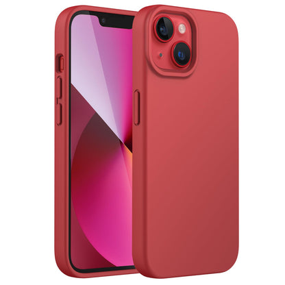 JETech Silicone Case for iPhone 13 6.1-Inch, Silky-Soft Touch Full-Body Protective Phone Case, Shockproof Cover with Microfiber Lining (Black)