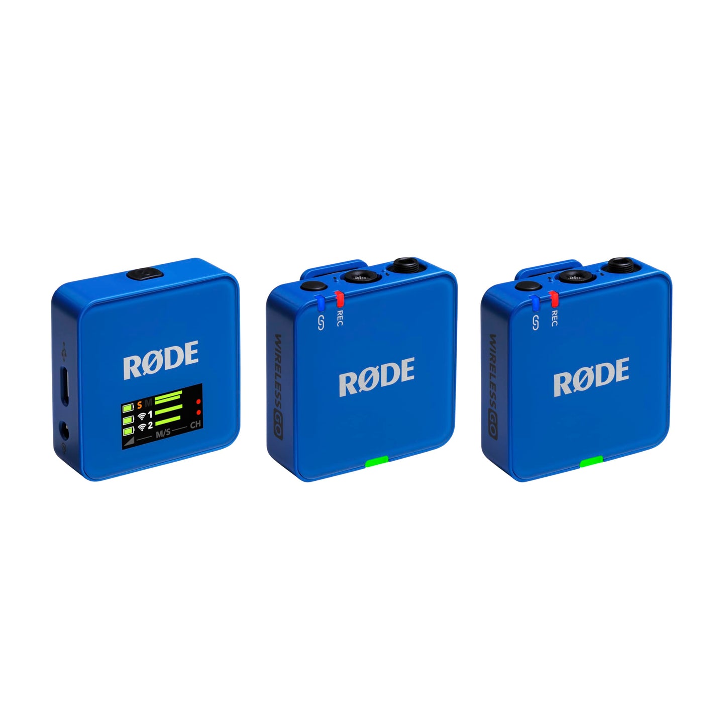 RØDE Wireless GO II Ultra-compact Dual-channel Wireless Microphone System with Built-in Microphones, On-board Recording and 200m Range for Filmmaking, Interviews and Content Creation