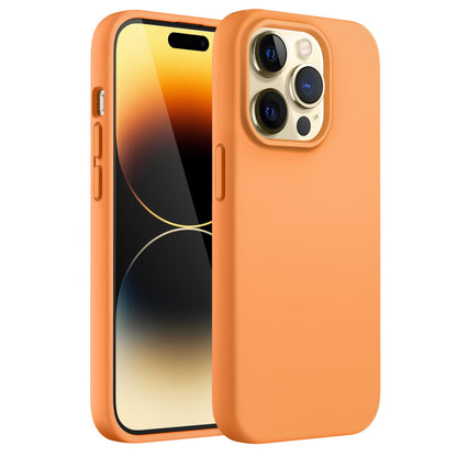JETech Silicone Case for iPhone 14 6.1-Inch, Silky-Soft Touch Full-Body Protective Phone Case, Shockproof Cover with Microfiber Lining (Black)